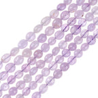 8x10MM Natural Irregular Citrines Agates Amazonite Tiger Eye Carnelian Lapis Gemstone Gravel Loose Stone Beads for DIY Jewelry Making Bracelets (Purple Jade)