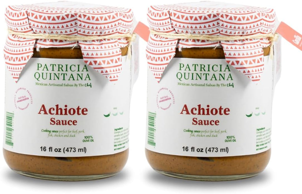 Patricia Quintana Achiote Marinade - Perfect for Cochinita Tacos, Chicken Fajitas & Grilled Fish (16 oz, 2-Pack)