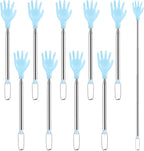 Baderke 10 Pack Extendable Back Scratcher Portable Stainless Steel Hand Shaped Massage Backscratchers for Thanksgiving Christmas Father Day Gifts