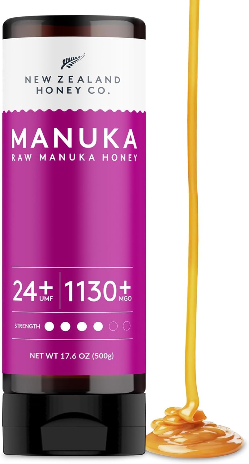 New Zealand Honey Co. Pure Manuka Honey UMF 24+ | 17.6oz | 500g Raw Honey
