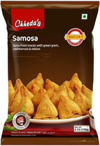 Chheda's Samosa - Crispy Spicy Snack - With Spicy Mixture Filling - Ready to Eat Food - Indian Namkeen 170g (Pack of 4)
