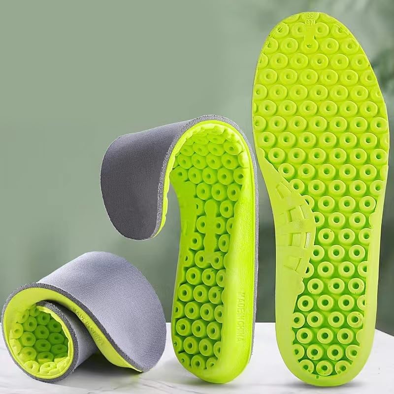 1 Pair EVA Sport Insoles Men Women Memory Foam Arch Support Inserts Mesh Breathable Shock Absorption Shoes Pads EUI41-42