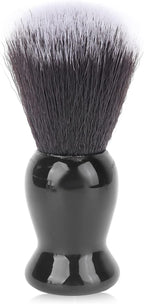 Black Shaving Brush, Barber Neck Dust Brush for Residue Debris Removal, Fast Lather Salon Cleansing Foam Brush with Comfortable Handle, Portable Exfoliating Brush for Home Travel Salon