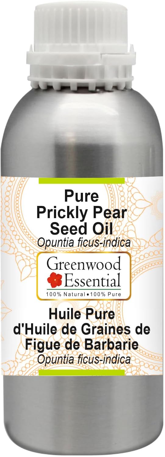 Greenwood Essential Pure Prickly Pear Seed Oil (Opuntia ficus-indica) Premium Therapeutic Grade Infused 1250ml (42.2 oz)