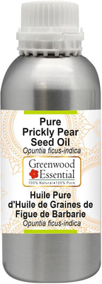 Greenwood Essential Pure Prickly Pear Seed Oil (Opuntia ficus-indica) Premium Therapeutic Grade Infused 1250ml (42.2 oz)