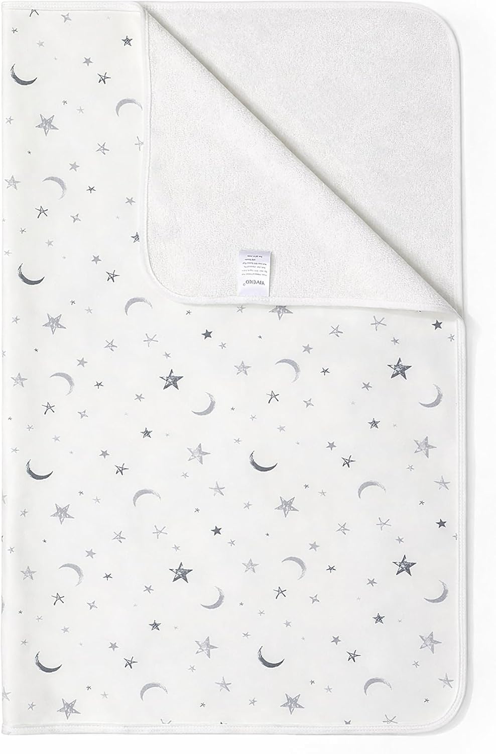 Baby Waterproof Bed Pad Washable Mattress Pad Reusable Underpads Bed Wetting Incontinence Cover for Baby Toddler Children and Adults-White Star