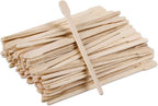 Beauticom 100pcs Small Waxing Spatula Wood Applicator Sticks Spoon Shaped For Facial Hair Removal