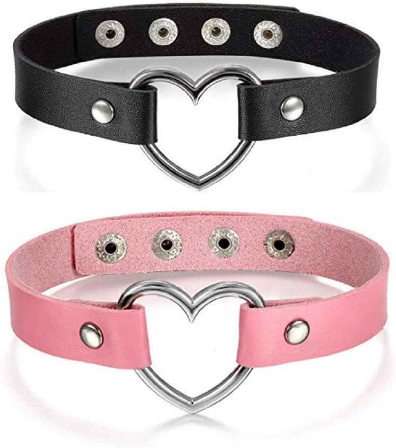 Choker Collar for Women Girls, Adjustable Rock Punk Choker Collar Necklace
