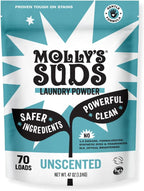 Molly's Suds Original Laundry Detergent Powder | Clean Laundry Detergent Powder for Sensitive Skin | Simple, Effective Ingredients, Stain Fighting | 70 Loads (Unscented)