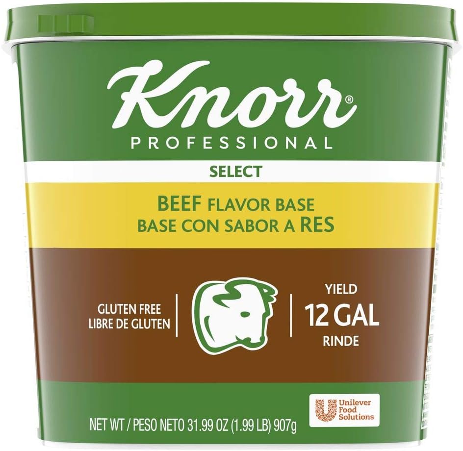 Knorr Professional Select Beef Base Bouillon, Gluten Free, No Artificial Flavors, 0g Trans Fat, 1.99lb (Pack of 6)