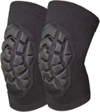 Knee Pads for Men & Women, Wrestling Kneepads for Volleyball, Basketball, Football - Elastic Compression Knee Sleeves for Soft Knee Support & Protection for Dancing, Biking, Fitness, Muay Thai, Black M