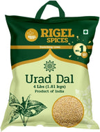 Rigel Spices | Urad Dal (4 Pounds) | Whole white | Rich in Protein