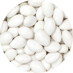 White Jordan Almonds, 2 Pound Jordan Almonds Bulk Bag, White Candy, Wedding Candy Favors, Events & Holidays