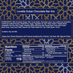 Lovetta Dubai Chocolate Bar Pistachio Knafeh - Luxury Rich Milk Chocolate, Individually Wrapped Fresh, Premium Pistachio Cream Kataifi Filling (1 Pack)