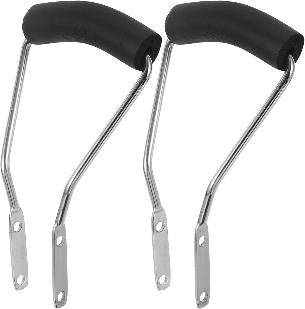 Beaupretty Replacement Mop Handles 2pcs Thickened Sponge Mop Handle with Roller Squeeze Function U-Shaped Pull Ring for Home Cleaning Accessories