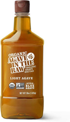 Organic Agave In The Raw Light Agave Nectar, 36 oz., Made With Blue Agave From Mexico, USDA Organic, Non-GMO Project Verified, Kosher Vegan and Low Glycemic Index