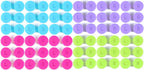 KISEER 36 Pack Colorful Cute Contact Lens Case Bulk Box Holder Container Soak Storage Kit (4 Color)