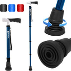 Walking Cane,Portable & Ultra-Light Series, One-Button Telescopic Folding Walking Cane – Like an Umbrella | Compact, Adjustable, All-Terrain Tips, Elegant Muted Tones