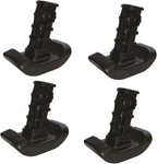 4 PCS Walker Ski Glides 4302 for EZ Fold-N-Go Walker and Able Life Space Saver Walker, Durable Mobility Aid Glide for Stability, Black