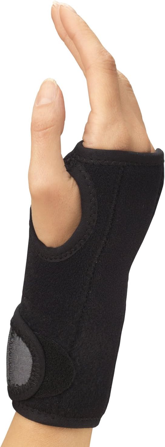 Champion Wrist Support, Universal Fit, Removable Splint, 2-Strap, Airmesh Fabric, Black,