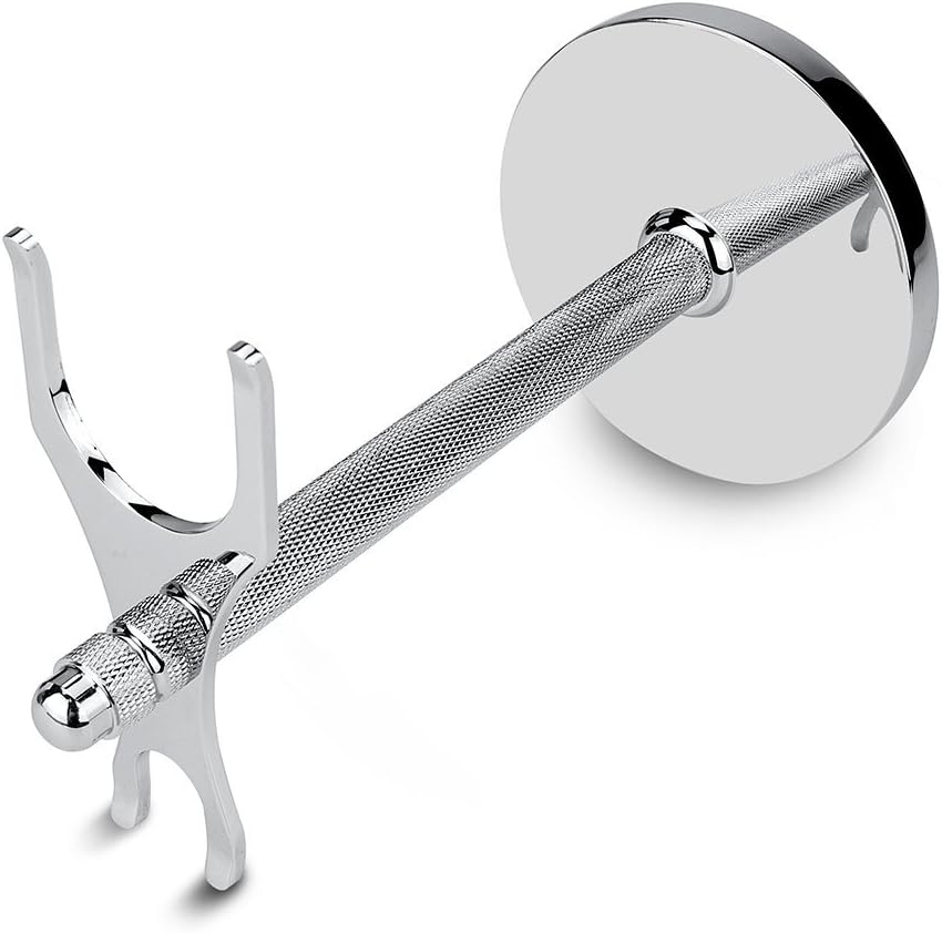 Safety Razor and Shaving Brush Stand, Extra Wide Openings, Wider Base, Manly Look