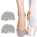 Toe Pouches Pads, 2 Pairs Breathable Ballet Dance Pointe Shoe Socks Toe Pads, Ballet Toe Protector Cushion Toe Sleeves, Soft Anti-Slip Toe Covers Caps for Women Girl, Protect Toe, Pain Relief (M)