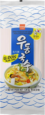 Wang Silky and Bouncy Udon Noodle, Korean Noodle, Simple and Slurpable, 48 Oz