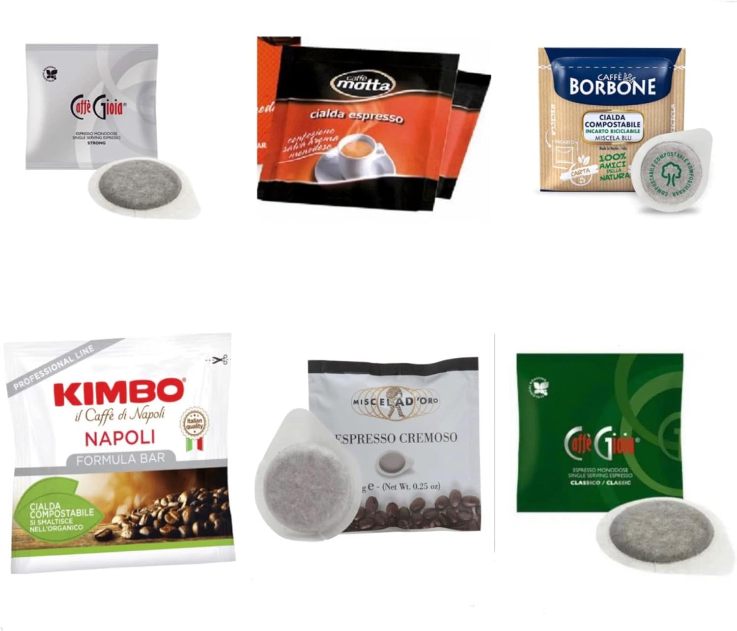 Espresso Pod Sampler Variety Pack ESE Pods 60 Count