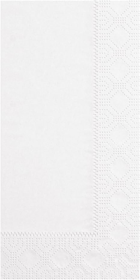 Hoffmaster 180700 Premium Dinner Napkin, Regal Embossed, 3-Ply, 1/8 Fold, 17" Length x 17" Width, White (Case of 2000)