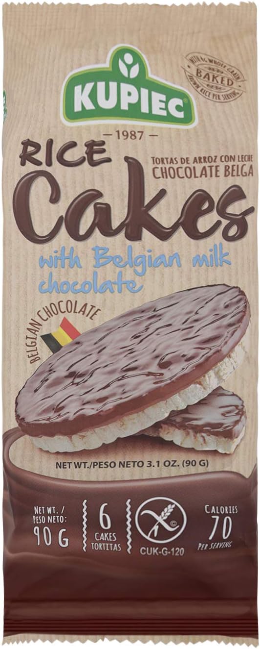 Kupiec Rice Cakes with Milk Chocolate, 90 g