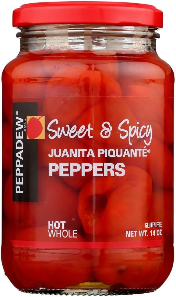 Peppadew Whole Piquante Peppers Sweet Hot (400g) - Pack of 2 by Peppadew