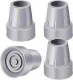 Crutch Tips 7/8 Inch Upgrade Heavy Duty Rubber Crutch Accessories Replacement Rubber Cane Tips, 4-Pack