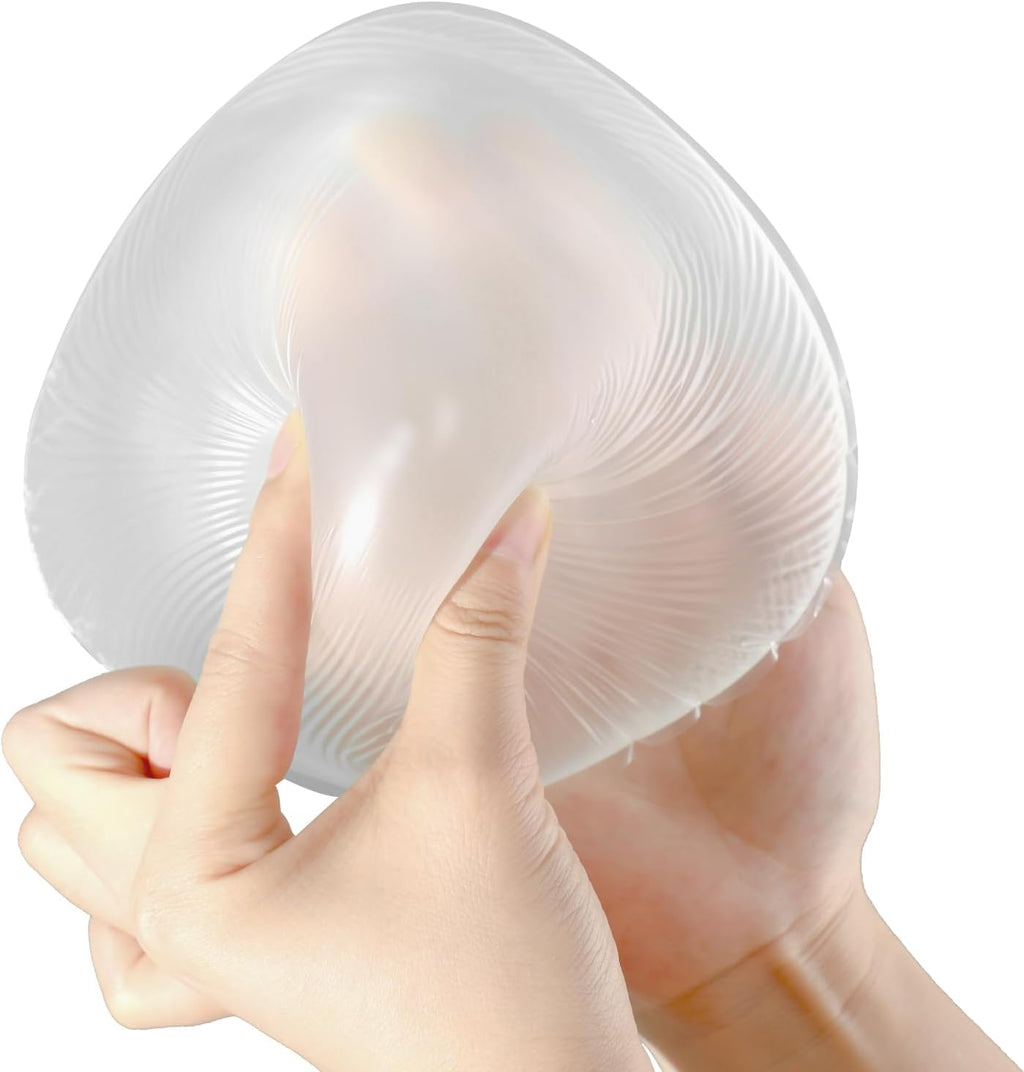 Triangle Silicone Breast Form Mastectomy Prosthesis Concave Bra Enhancer Inserts (1 Piece)