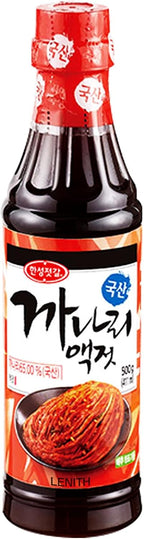 LENITH Korean Sand Lance Fish Sauce – Naturally Fermented Umami Sauce for Kimchi & Korean Cooking – 17.6oz (500g)