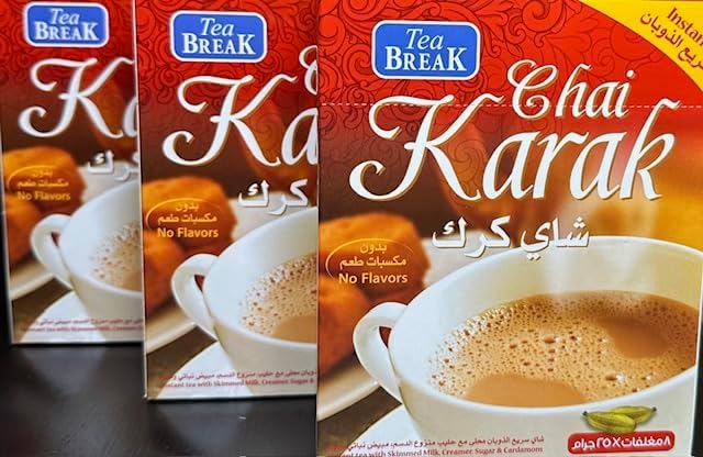 Tea Break Chai Karak With Cardamom, Pack of 3 (Total 24 Sticks)