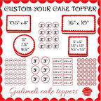 Custom Edible Cake topper image Create and personalize your own Logo or photo 16" x 10" (1/2 sheet)