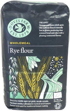 Doves Farm Organic Wholegrain Rye Flour (1Kg) - Pack of 2