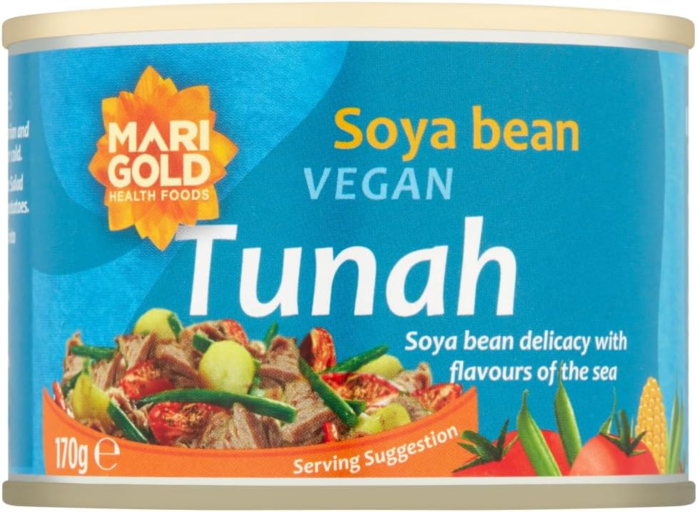 Marigold Vegan Tunah - SOYA Bean Tuna Alternative with Flavours of The Sea - 170g