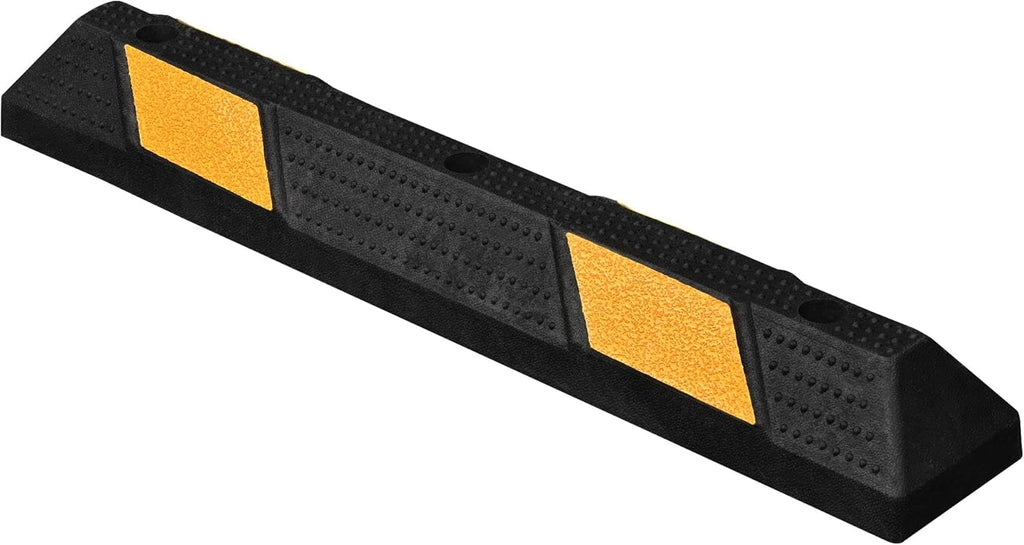 36" Premium Rubber Parking Target Curb Garage Floor Stopper Car Truck Wheel Block Tire Protect Bumper