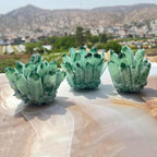 Home Green Phantom Crystal Ghost Quartz Cluster,400~500g