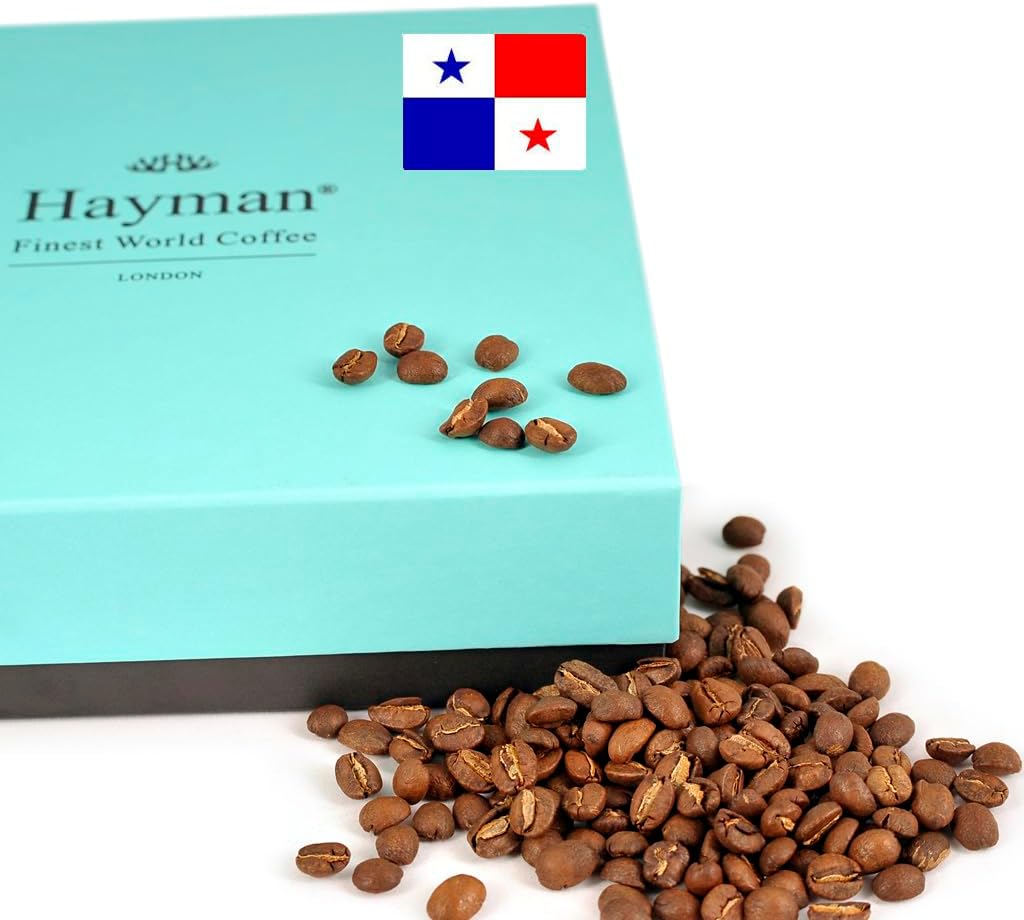 Hayman, 100% Panama Geisha Coffee Beans, Whole Bean, Medium Roast, 16oz | Fresh Roasted Panamanian Gesha Coffee