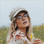 Vintage Square Blue Light Blocking Glasses, TR90 Lightweight Computer Gaming Eyeglasses for Women Men Anti Eyestrain