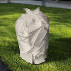 TYPLASTICS 55 Gallon Clear Trash Can Liners - 36" x 60" - High Density Garbage Bags - Case of 200 - Multipurpose for Office, Outdoor, Recycling, Industrial and Commercial