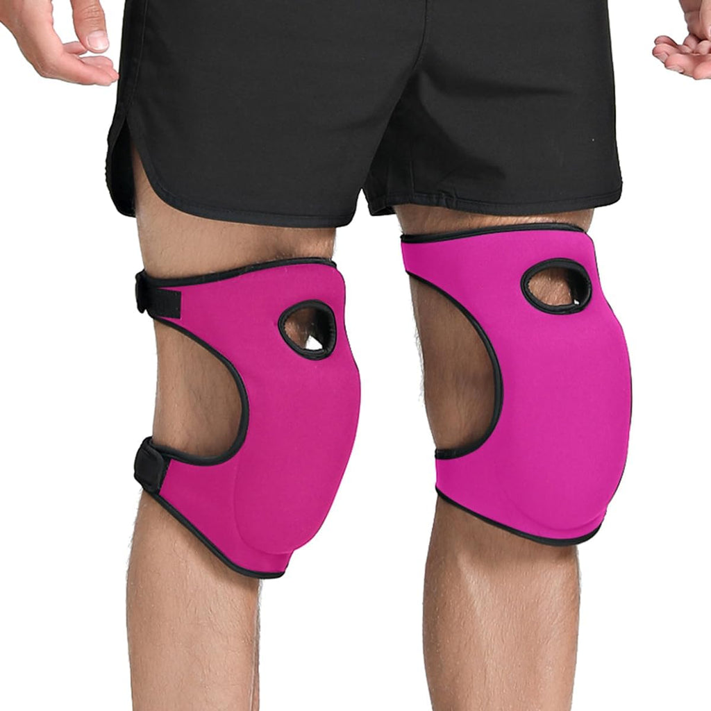 SUJAYU Gardening Knee Pads for Women, Soft Neoprene Knee Pads for Men Construction, Work Knee Pad for Women Men, Rodilleras Para Roofing Rodilleras Para Trabajo (Purple)