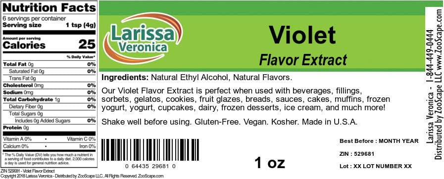 Violet Flavor Extract (1 oz, ZIN: 529681)