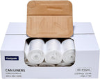 40-45 Gallon Clear Trash Can Liners - 250 Count Bulk, 40'' x 48'', High Density Garbage Bags for Outdoor, Recycling, Commercial, and Industrial Use