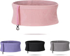 Multifunctional Knit Breathable Concealed Waist Bag - Adjustable Running Belt, Universal Running Waist Pack with Large Capacity, Running Waist Packs for Women Men Outdoor Activities (Pink, L)