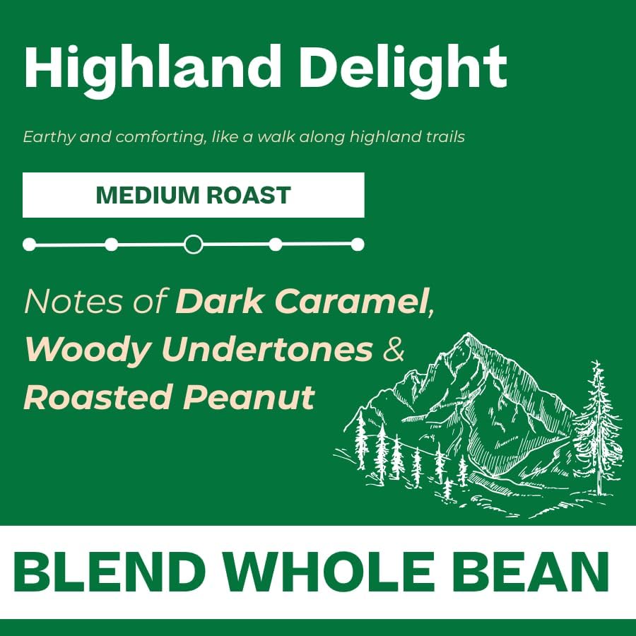 Conihat Whole Bean Coffee - Vietnamese Premium Arabica & Robusta Blend, Medium Roast, Dark Caramel, Roasted Peanut & Like-woody Notes, Balanced Flavor, Low Acid, Single Origin, Hand-Picked, 16 Oz Bag