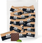 Zero Sugar Dark Chocolate Squares 66% Cocoa, Vegan, Gluten-Free, Stevia Sweetened Candy Bars, 45 Count