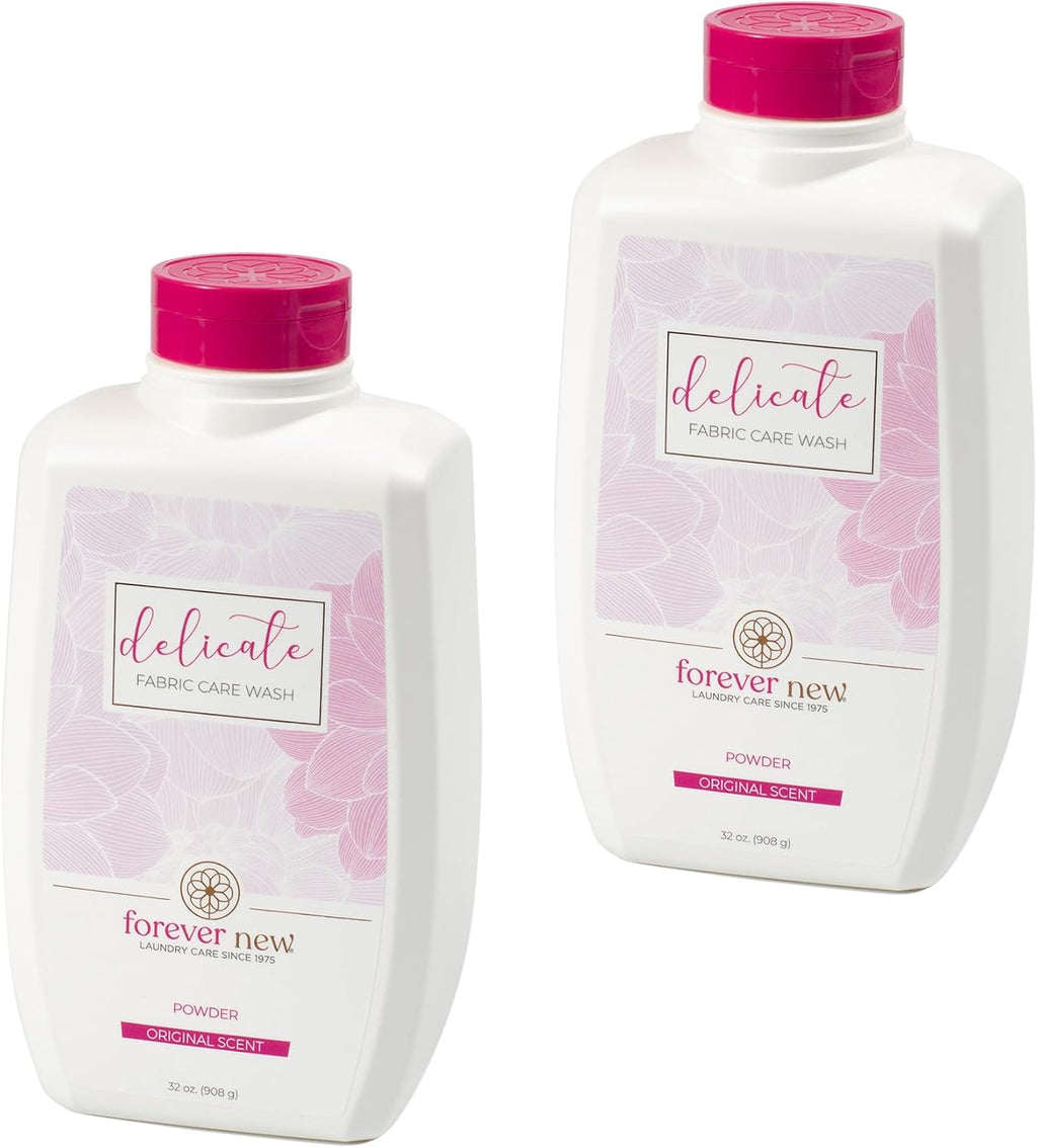 FOREVER NEW Granular Detergent Powder - Delicate Laundry Care Wash - Original Scented 64 oz. (32 oz. 2 Pack)